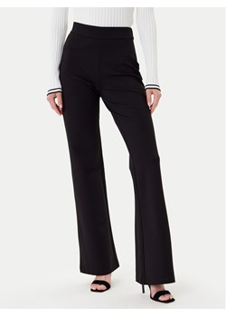 DKNY Spodnie materiałowe P2JKTO68 Czarny Flare Fit ze sklepu MODIVO w kategorii Spodnie damskie - zdjęcie 185057656