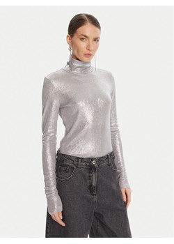 Patrizia Pepe Body 8M1751 J276 Srebrny Regular Fit ze sklepu MODIVO w kategorii Bluzki damskie - zdjęcie 185057667