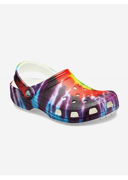 Crocs Chodaki "Classic Tie Dye" ze wzorem ze sklepu Limango Polska w kategorii Klapki damskie - zdjęcie 185059075