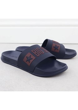 Klapki męskie plażowe basenowe granatowe Big Star SS174361 ze sklepu ButyModne.pl w kategorii Klapki męskie - zdjęcie 185059197