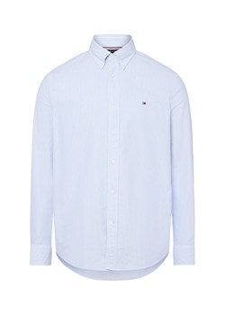 Tommy Hilfiger Koszula męska Mężczyźni Regular Fit Bawełna biały w paski ze sklepu vangraaf w kategorii Koszule męskie - zdjęcie 185059468