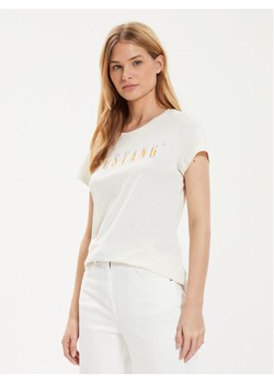 Mustang T-Shirt Loa 1015177 Écru Slim Fit ze sklepu MODIVO w kategorii Bluzki damskie - zdjęcie 185059569