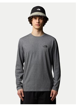 The North Face Longsleeve Simple Dome NF0A87QN Szary Regular Fit ze sklepu MODIVO w kategorii T-shirty męskie - zdjęcie 185059575