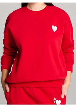 Sinsay - Bluza z napisem na plecach - czerwony ze sklepu Sinsay w kategorii Bluzy damskie - zdjęcie 185060799