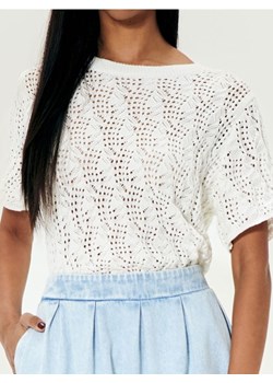 Sinsay - Sweter z wiązaniem - kremowy ze sklepu Sinsay w kategorii Swetry damskie - zdjęcie 185060866