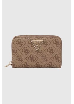 GUESS Beżowy portfel damski Laurel ze sklepu outfit.pl w kategorii Portfele damskie - zdjęcie 185063846