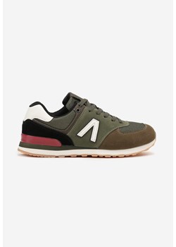 Zielone Buty Sportowe Sneakersy z Ozdobną Aplikacją Rilazea ze sklepu born2be.pl w kategorii Buty sportowe męskie - zdjęcie 185064429