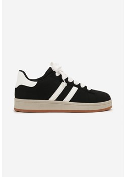Czarno-Białe Buty Sportowe Sneakersy z Paskami z Boku Riliannea ze sklepu born2be.pl w kategorii Buty sportowe męskie - zdjęcie 185064438