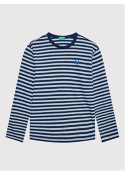 United Colors Of Benetton Bluzka 3XWWC105X Szary Regular Fit ze sklepu MODIVO w kategorii T-shirty chłopięce - zdjęcie 185064648