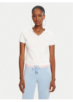 Juicy Couture Polo JCWCT225355 Biały Regular Fit ze sklepu MODIVO w kategorii Bluzki damskie - zdjęcie 185064667
