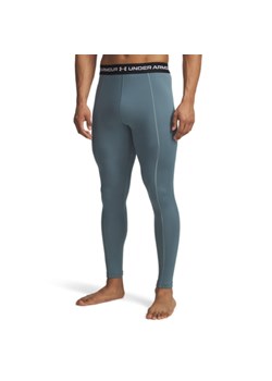 Męskie legginsy treningowe Under Armour UA Cold Weather Grid - niebieskie ze sklepu Sportstylestory.com w kategorii Bielizna termoaktywna męska - zdjęcie 185065626