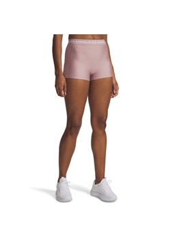 Damskie spodenki treningowe Under Armour UA Heat Gear Rib Shorty - różowe ze sklepu Sportstylestory.com w kategorii Szorty - zdjęcie 185065657