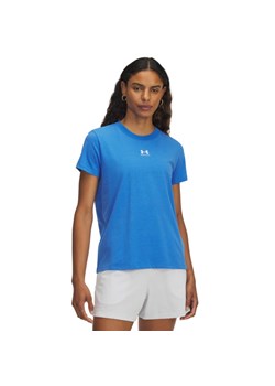 Damski t-shirt z nadrukiem Under Armour Campus Core Ss - niebieski ze sklepu Sportstylestory.com w kategorii Bluzki damskie - zdjęcie 185065768