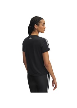 Damska koszulka treningowa Under Armour UA Tech WM Tape SS - czarna ze sklepu Sportstylestory.com w kategorii Kurtki damskie - zdjęcie 185065857