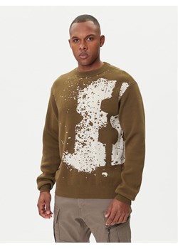 G-Star Raw Sweter Sprayed 89 D27772-D488 Zielony Relaxed Fit ze sklepu MODIVO w kategorii Swetry męskie - zdjęcie 185067016