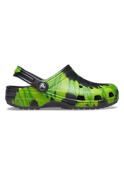 Crocs Chodaki &quot;Classic Tie Dye&quot; w kolorze czarno-zielonym ze sklepu Limango Polska w kategorii Klapki dziecięce - zdjęcie 185068948