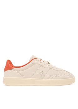 Sneakersy Tommy Hilfiger Heritage FW0FW08822 Écru ze sklepu eobuwie.pl w kategorii Buty sportowe damskie - zdjęcie 185069145