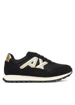 Sneakersy Armani Exchange XW002150 AF19388 MC077 Czarny ze sklepu eobuwie.pl w kategorii Buty sportowe damskie - zdjęcie 185069189
