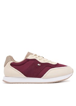 Tommy Hilfiger Sneakersy Easy Runner FW0FW08836 Beżowy ze sklepu MODIVO w kategorii Buty sportowe damskie - zdjęcie 185070239
