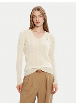 Polo Ralph Lauren Sweter 211971866001 Écru Slim Fit - id: 0000305517227 - marki Polo Ralph Lauren - 185070256 Polo Ralph Lauren Sweter 211971866001 Écru Slim Fit ze sklepu MODIVO w kategorii Swetry damskie - zdjęcie 185070256