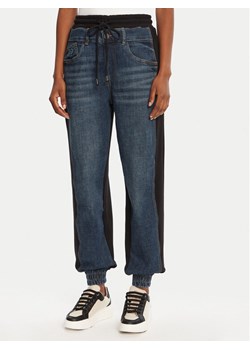 Desigual Joggery Kimy 25WWDD08 Granatowy Loose Fit ze sklepu MODIVO w kategorii Spodnie damskie - zdjęcie 185070316