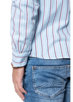 KOSZULA MĘSKA WRANGLER LS 1PKT BUTTON DOWN CERULEAN BLUE W5A34SXVT 112130013 ze sklepu YouNeedit.pl w kategorii Koszule męskie - zdjęcie 185072109