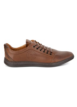 Buty męskie skórzane casual 2121/2 camel ze sklepu butyolivier w kategorii Półbuty męskie - zdjęcie 185072185