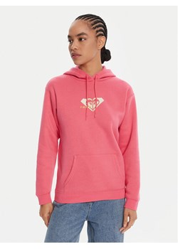 Roxy Bluza ERJFT05028 Różowy Regular Fit ze sklepu MODIVO w kategorii Bluzy damskie - zdjęcie 185073917