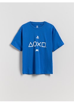 Reserved - T-shirt Playstation - niebieski ze sklepu Reserved w kategorii T-shirty chłopięce - zdjęcie 185074525