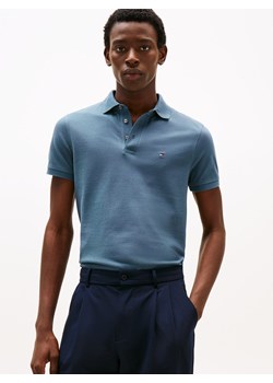 Tommy Hilfiger Męska koszulka polo Mężczyźni Bawełna indygo jednolity ze sklepu vangraaf w kategorii T-shirty męskie - zdjęcie 185075155