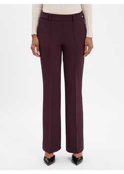 Cambio Damskie spodnie materiałowe - Francoise Kobiety bakłażanowy jednolity ze sklepu vangraaf w kategorii Spodnie damskie - zdjęcie 185075219