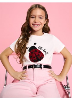 Sinsay - Koszulka z nadrukiem - różowy ze sklepu Sinsay w kategorii Bluzki dziewczęce - zdjęcie 185080079