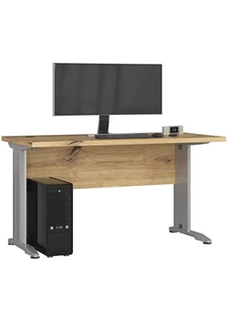 Nowoczesne biurko komputerowe dąb artisan P6-S96 ze sklepu Edinos.pl w kategorii Biurka i sekretarzyki - zdjęcie 185080226