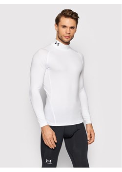 Under Armour Koszulka techniczna HeatGear® Mock 1369606 Biały Skinny Fit ze sklepu MODIVO w kategorii T-shirty męskie - zdjęcie 185083795