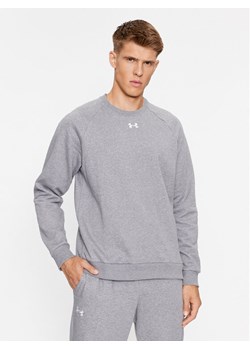 Under Armour Bluza Ua Rival Fleece Crew 1379755 Szary Loose Fit ze sklepu MODIVO w kategorii Bluzy męskie - zdjęcie 185083799