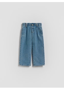 Reserved - Jeansy baggy z prostą nogawką - niebieski ze sklepu Reserved w kategorii Spodnie dziewczęce - zdjęcie 185085118