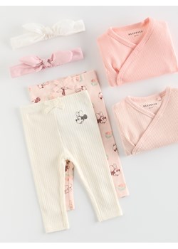 Reserved - Legginsy Minnie Mouse 2 pack - złamana biel ze sklepu Reserved w kategorii Spodnie dziewczęce - zdjęcie 185085809