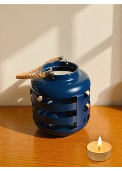 Sinsay - Metalowy lampion z uchwytem - niebieski ze sklepu Sinsay w kategorii Lampiony i lampki - zdjęcie 185087066