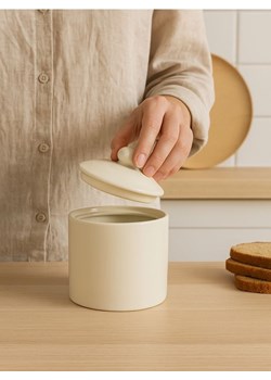Sinsay - Ceramiczny pojemnik na żywność z pokrywką - biały ze sklepu Sinsay w kategorii Dom - zdjęcie 185087206