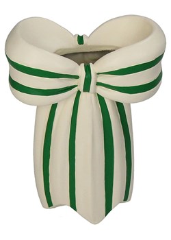 Kersten Wazon &quot;Bow&quot; w kolorze beżowo-zielonym - 14 x 19 x 7 cm ze sklepu Limango Polska w kategorii Wazony - zdjęcie 185134656