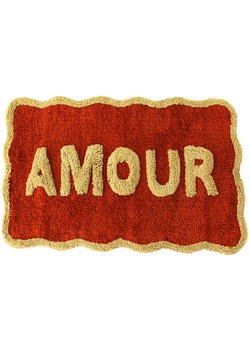 Kersten Dywanik łazienkowy &quot;Amour&quot; w kolorze pomarańczowym - 50 x 80 cm ze sklepu Limango Polska w kategorii Akcesoria łazienkowe - zdjęcie 185134678