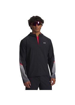 Męska kurtka do biegania Under Armour UA Velociti Storm Hooded - czarna ze sklepu Sportstylestory.com w kategorii Kurtki męskie - zdjęcie 185137745