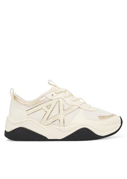 Sneakersy Armani Exchange XDX039 XV311 MZ128 Écru ze sklepu eobuwie.pl w kategorii Buty sportowe damskie - zdjęcie 185138089