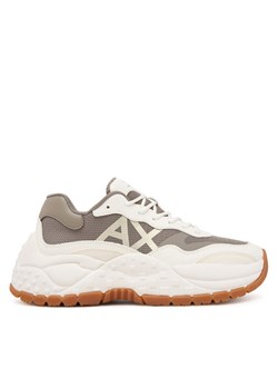 Sneakersy Armani Exchange XW001626 AF19530 MZ281 Khaki ze sklepu eobuwie.pl w kategorii Buty sportowe damskie - zdjęcie 185138167
