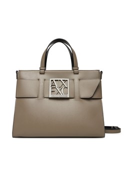 Torebka Armani Exchange 942689 0A874 U6242 Brązowy ze sklepu eobuwie.pl w kategorii Kuferki - zdjęcie 185138177