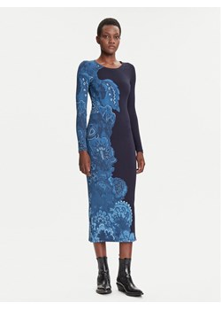Desigual Sukienka codzienna Limbani 25WWVK31 Granatowy Slim Fit ze sklepu MODIVO w kategorii Sukienki - zdjęcie 185138867