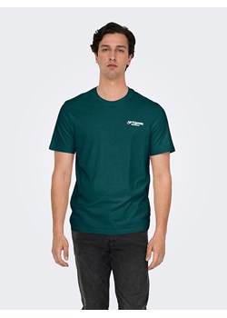ONLY &amp; SONS Koszulka w kolorze zielonym ze sklepu Limango Polska w kategorii T-shirty męskie - zdjęcie 185140208