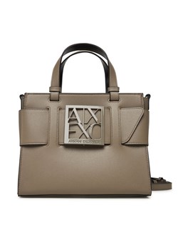 Torebka Armani Exchange 942690 0A874 U6242 Brązowy ze sklepu eobuwie.pl w kategorii Kuferki - zdjęcie 185140376
