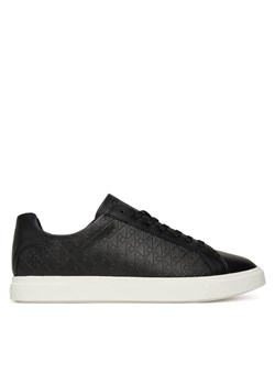 Sneakersy Calvin Klein Low Pro Cups Lace Up Lth Aop HW0HW02817 Czarny ze sklepu eobuwie.pl w kategorii Buty sportowe damskie - zdjęcie 185353278