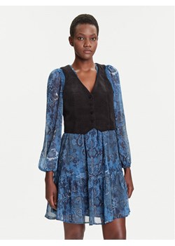 Desigual Sukienka codzienna Chaleco 25WWVW27 Niebieski Regular Fit ze sklepu MODIVO w kategorii Sukienki - zdjęcie 185353737